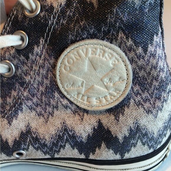 Converse Missoni X Limited Edition Chuck Taylor Sparkly Aztec design Shoes - Picture 6 of 7